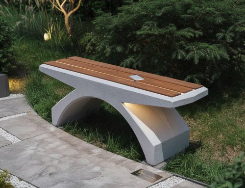 نیمکت بتنی بدون پشتی