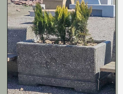 گلدان بتنی مستطیلی مدل F41